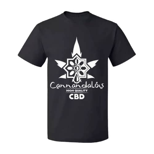 Camiseta negra Cannandalus CBD