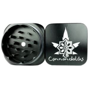 Grinders Aluminio Negro 2 Cannandalus Cbd