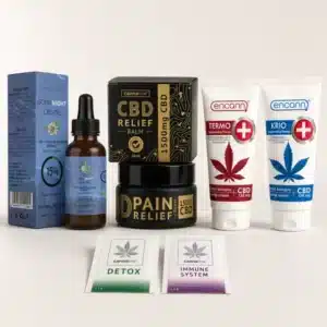 Pack Nivel Atleta 6 Pack de CBD para atletas, con crema cbd al 15%, bálsamo de CBD, crema efecto frío y efecto calor y dos muestras de infusiones gratis
