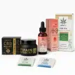 Pack CBD para recuperación, un aceite de 20% cbd, un bálsamo de cbd, una infusión de relajación y dos muestras de regalo