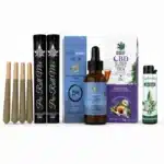 4 pre rolls, aceite cbd 15%, infusión y mechero