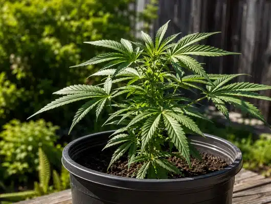 Semillas Feminizadas De Cbd: Guía De Cultivo 35 Planta De Cbd Hembra Aumentando De Tamaño